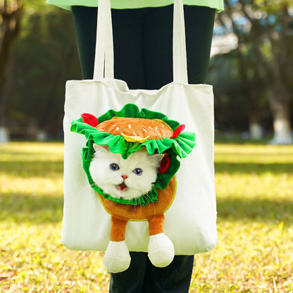 Cartoon-Themed Portable Cute Pet Carrier Bag for Small Cats & Dogs