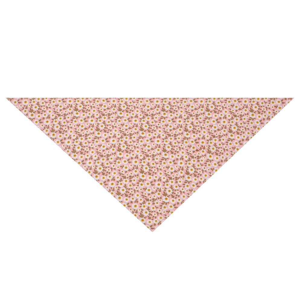 Cotton Floral Dog Bandanas, Pet Triangle Scarf Bibs for Puppy