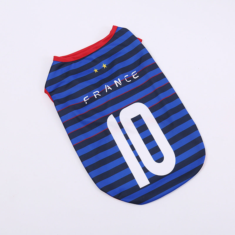 Breathable Pet Football Jersey Dog Soccer Sport Shirt