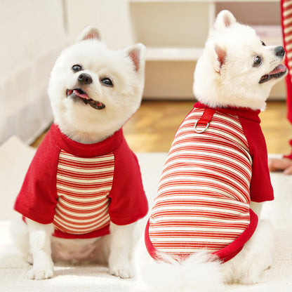 Adorable Striped Pet Tee – Cute Base Layer for Dogs & Cats