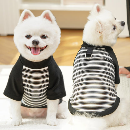 Adorable Striped Pet Tee – Cute Base Layer for Dogs & Cats