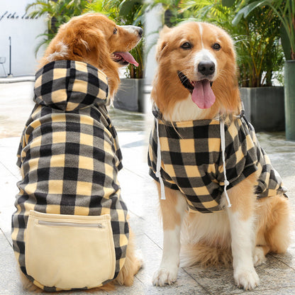 Cozy Fleece Hoodie with Zip Pocket for Dogs & Cats – All Sizes