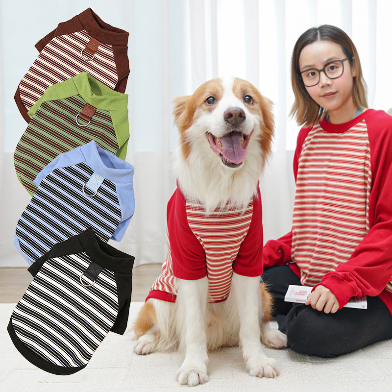 Adorable Striped Pet Tee – Cute Base Layer for Dogs & Cats