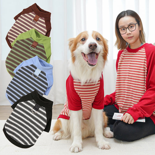 Adorable Striped Pet Tee – Cute Base Layer for Dogs & Cats