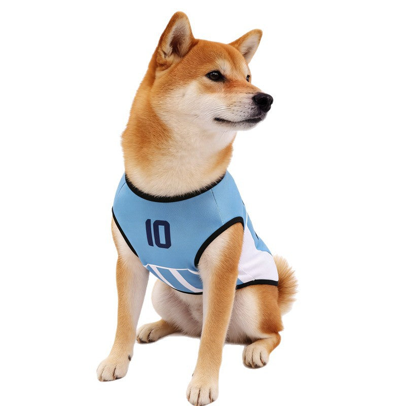 Breathable Pet Football Jersey Dog Soccer Sport Shirt