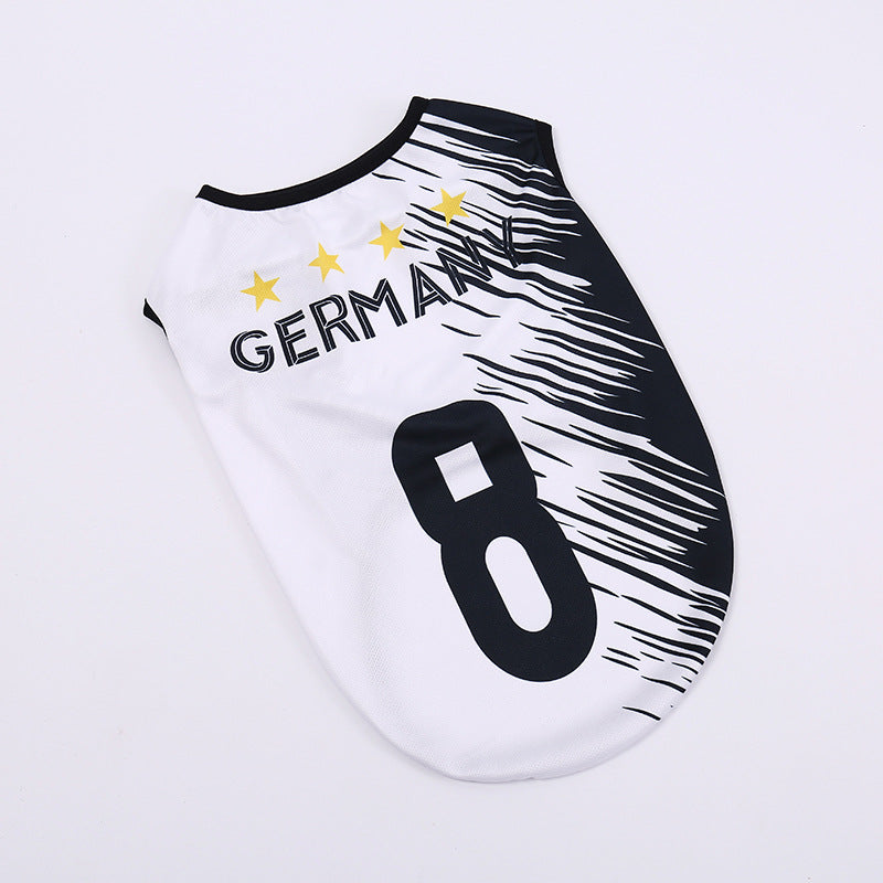 Breathable Pet Football Jersey Dog Soccer Sport Shirt