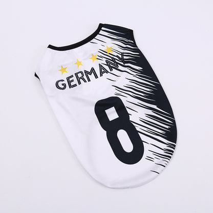 Breathable Pet Football Jersey Dog Soccer Sport Shirt