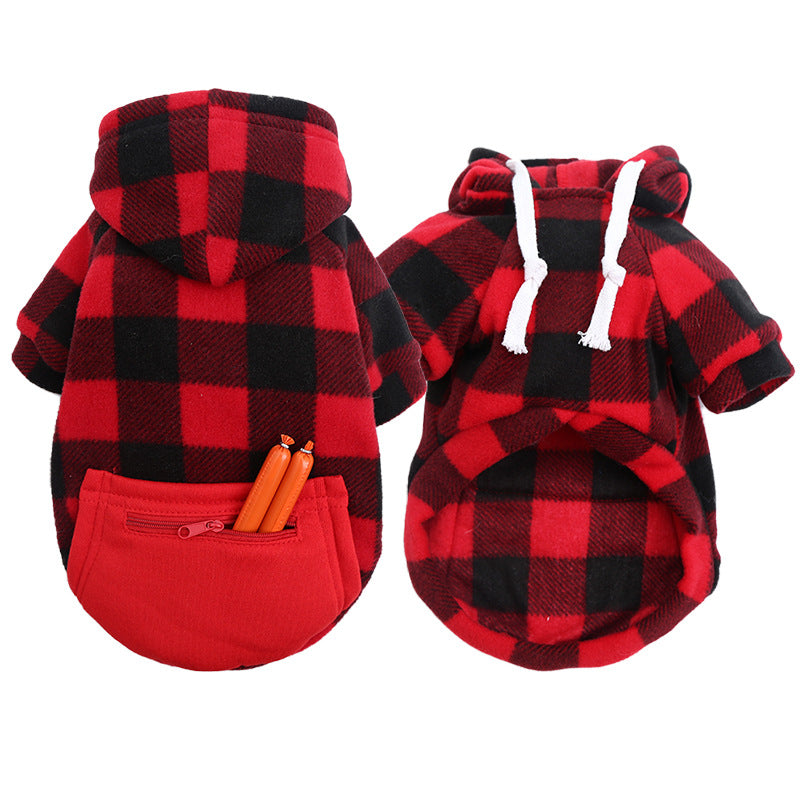 Cozy Fleece Hoodie with Zip Pocket for Dogs & Cats – All Sizes