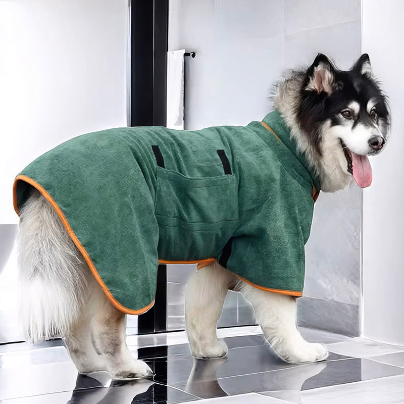 Pet Drying Robe – Super Absorbent, Full-Body Wrap