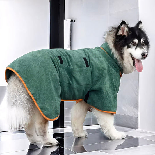 Pet Drying Robe – Super Absorbent, Full-Body Wrap