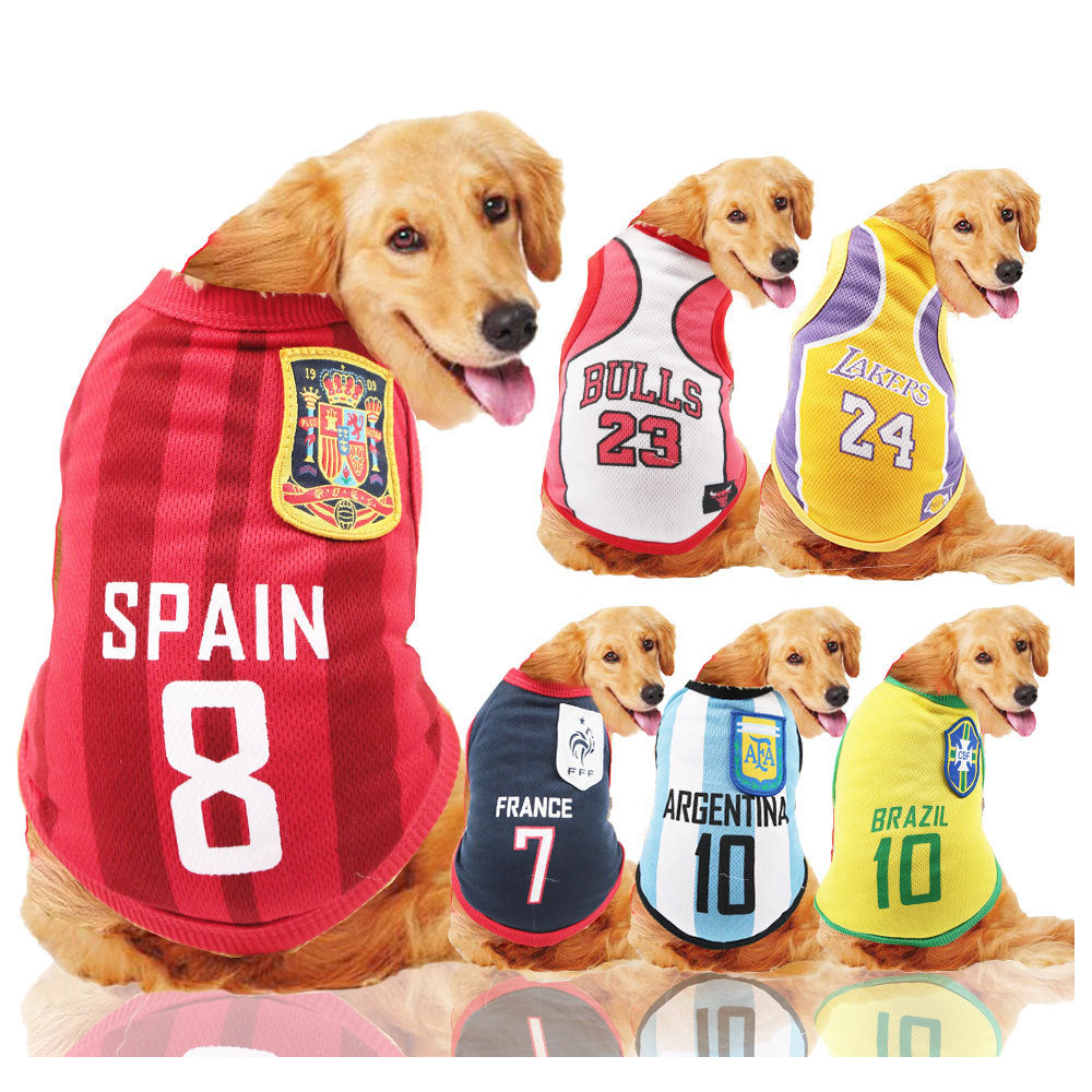 Dog Fan Jerseys (Soccer & Basketball Teams)