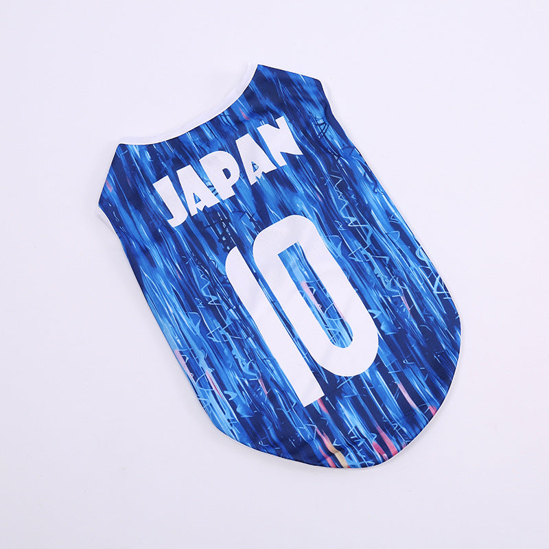 Breathable Pet Football Jersey Dog Soccer Sport Shirt