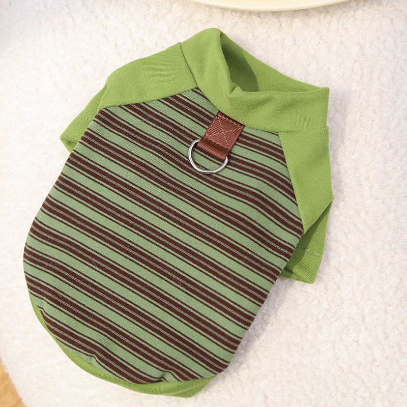 Adorable Striped Pet Tee – Cute Base Layer for Dogs & Cats