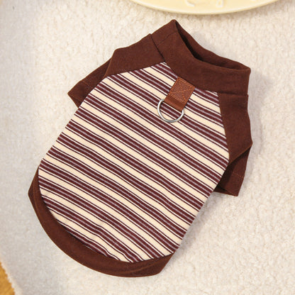 Adorable Striped Pet Tee – Cute Base Layer for Dogs & Cats
