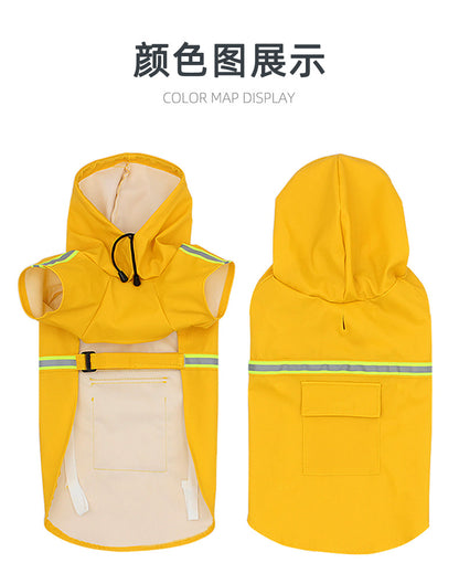 Lightweight Reflective Dog Raincoat