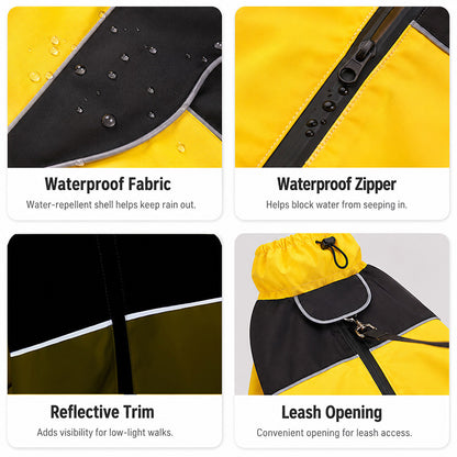 Waterproof Dog Rain Suit | Full-Body Rain & Mud Protection