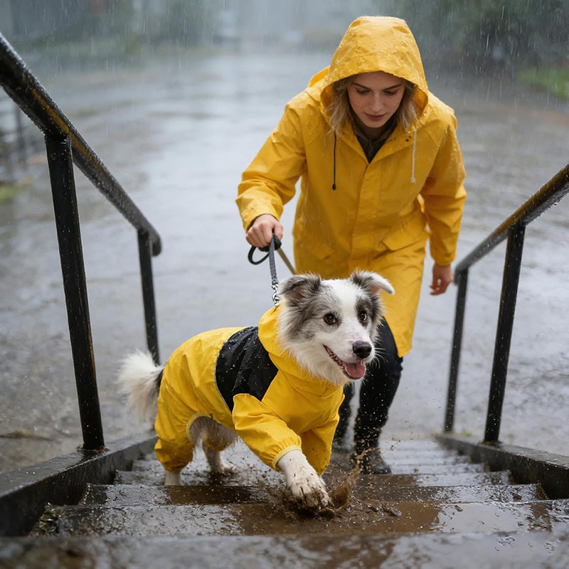Waterproof Dog Rain Suit | Full-Body Rain & Mud Protection
