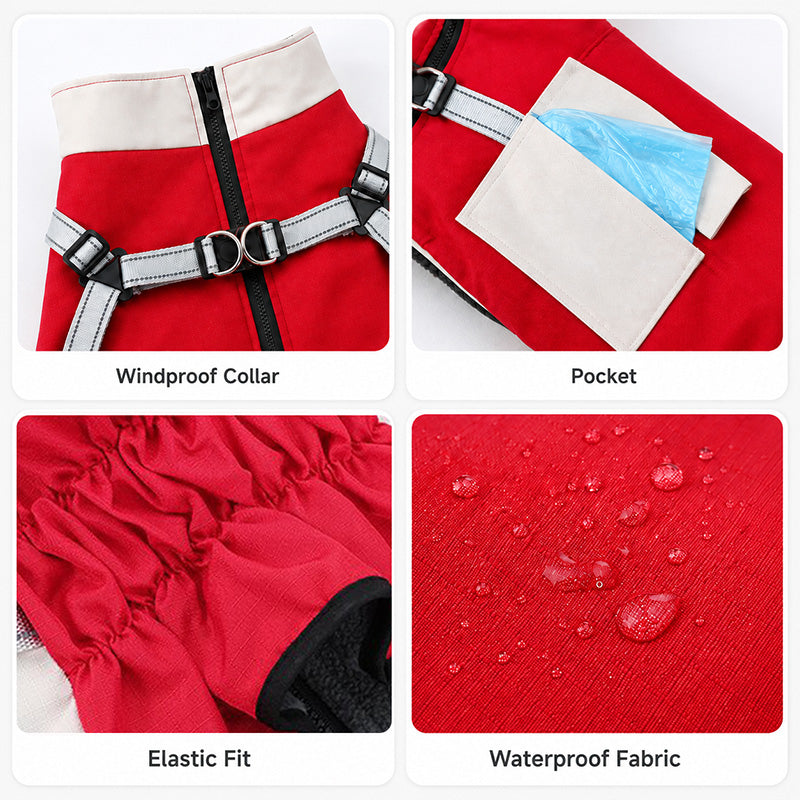 Fleece-Lined Outdoor Dog Vest