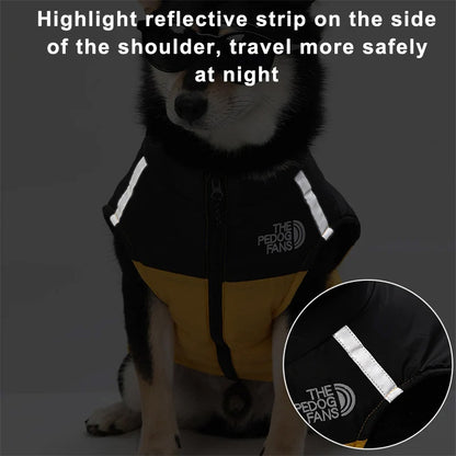 Dog Winter Coat with Reflective Details