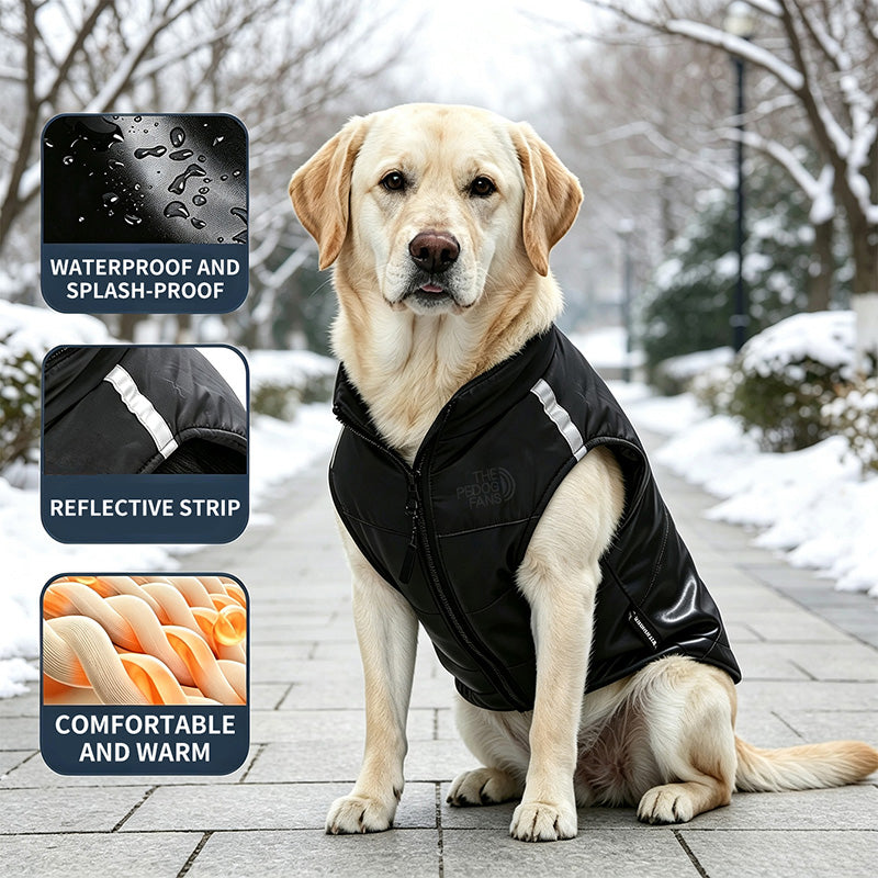 Dog Winter Coat with Reflective Details