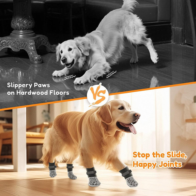 Non-Slip Dog Socks with Paw Grips