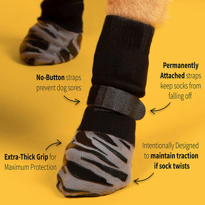 Non-Slip Dog Socks with Paw Grips