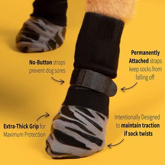 Non-Slip Dog Socks with Paw Grips