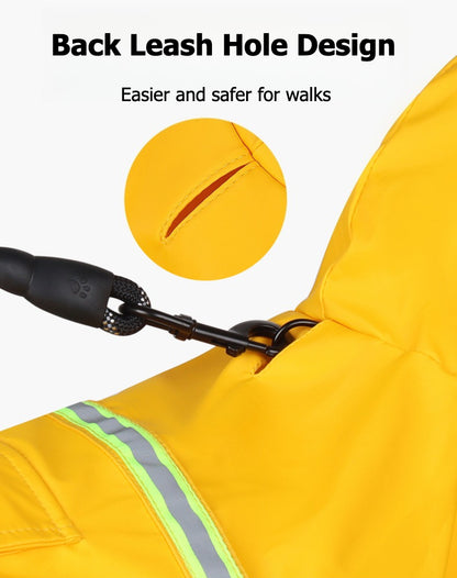 Lightweight Reflective Dog Raincoat