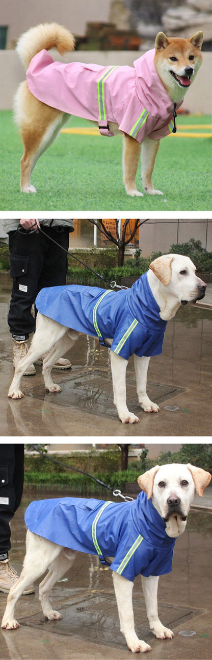 Lightweight Reflective Dog Raincoat