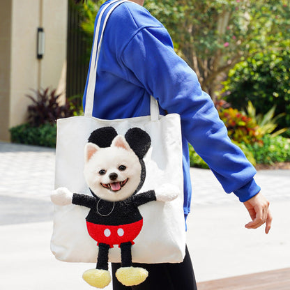 Cartoon-Themed Portable Cute Pet Carrier Bag for Small Cats & Dogs