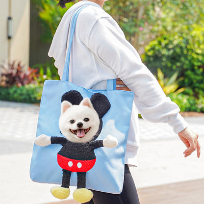 Cartoon-Themed Portable Cute Pet Carrier Bag for Small Cats & Dogs